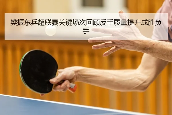樊振东乒超联赛关键场次回顾反手质量提升成胜负手 - RAYESPORTS